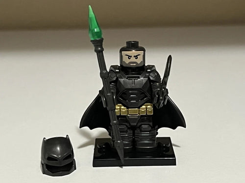 Armored Batman Minifigure Front Mask Off