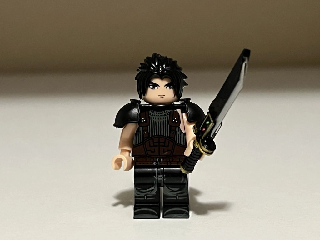 FF7 Zack Fair Minifigure Front