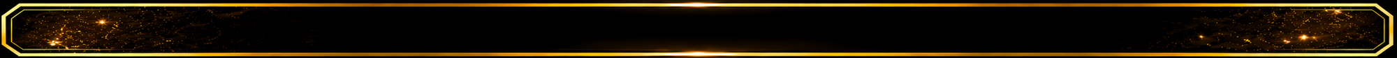 Long, thin, gold object on a black background