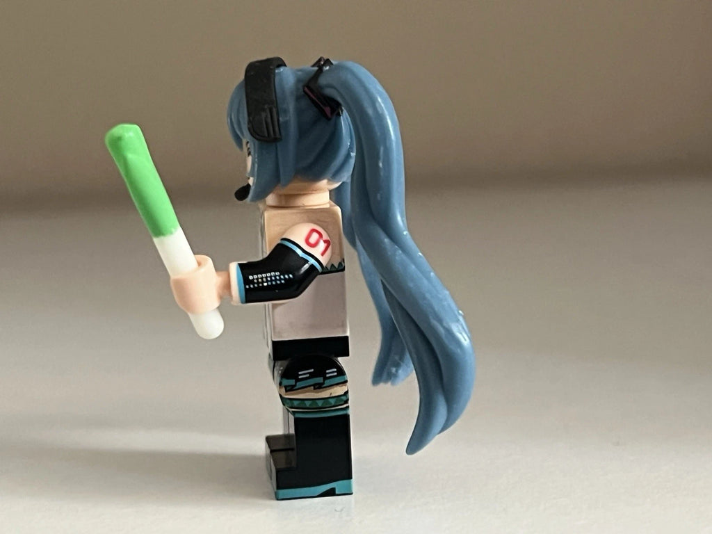 Miku Japanese Pop Star Idol Minifigure Custom Printed