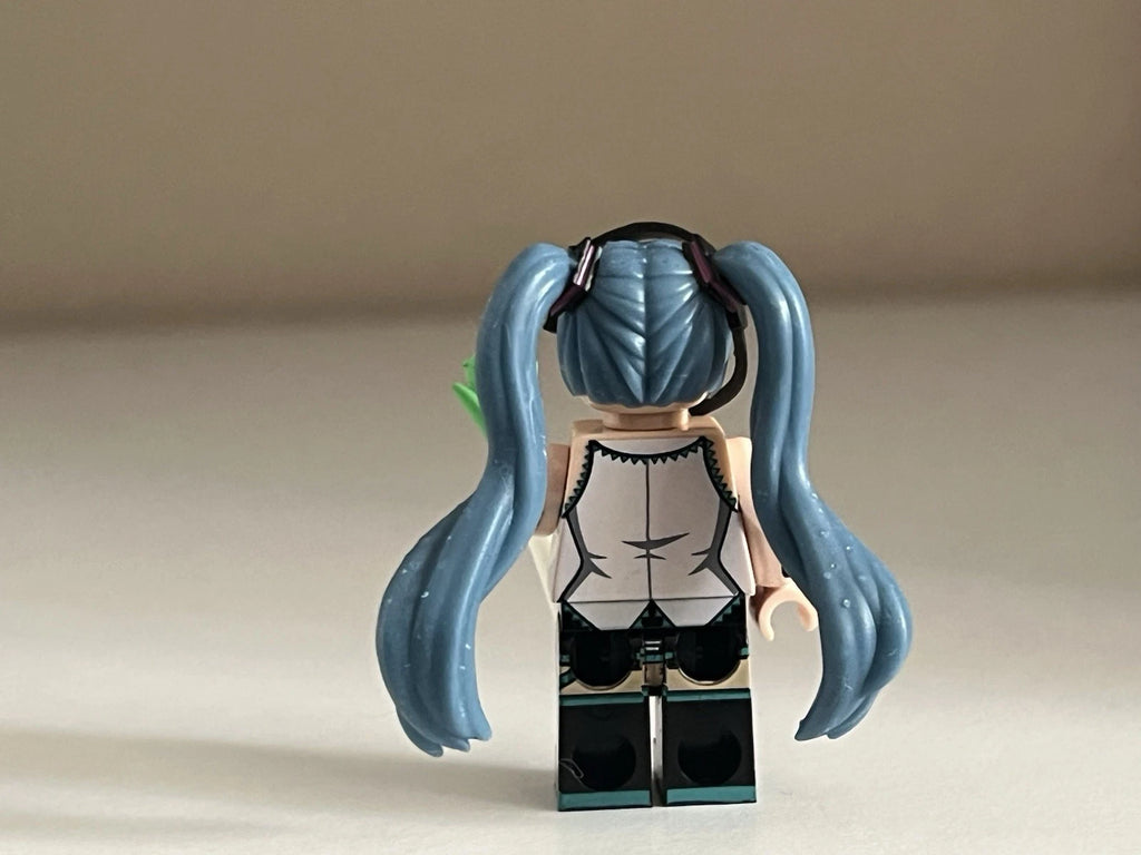 Miku Japanese Pop Star Idol Minifigure Custom Printed