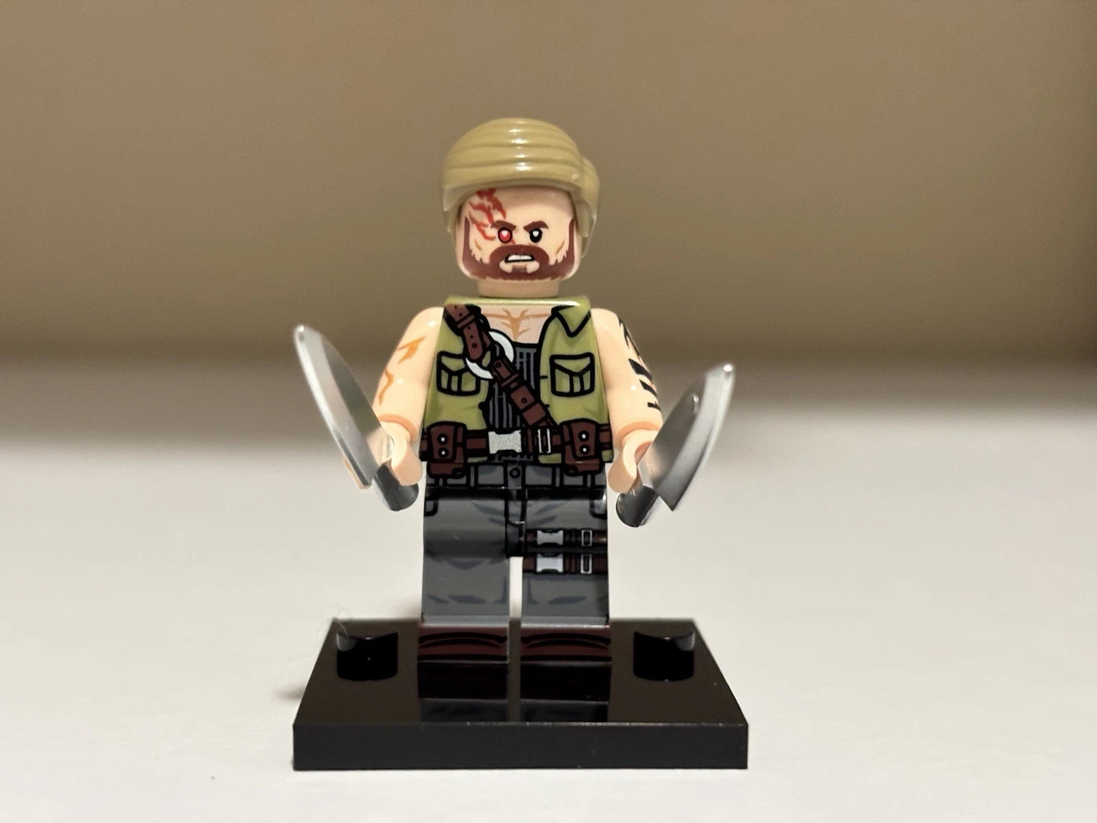 Mortal Kombat Kano Minifigure Custom Printed