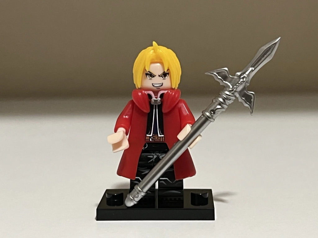 Anime Full Metal Alchemist Edward Minifigure Custom Printed