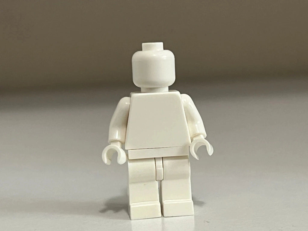Blank White Minifigure Custom Printed
