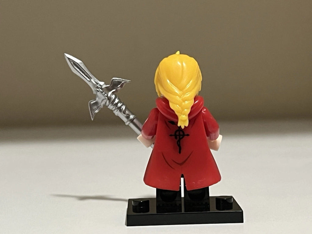 Anime Full Metal Alchemist Edward Minifigure Custom Printed