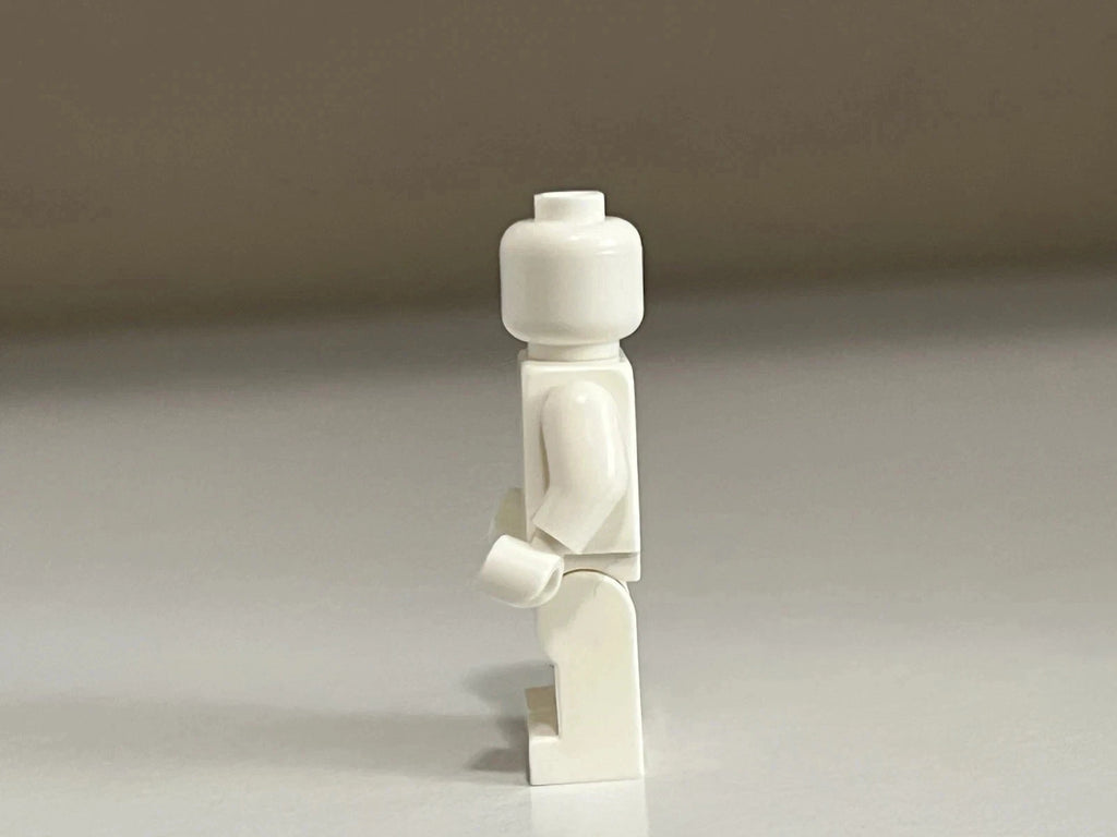 Blank White Minifigure Custom Printed