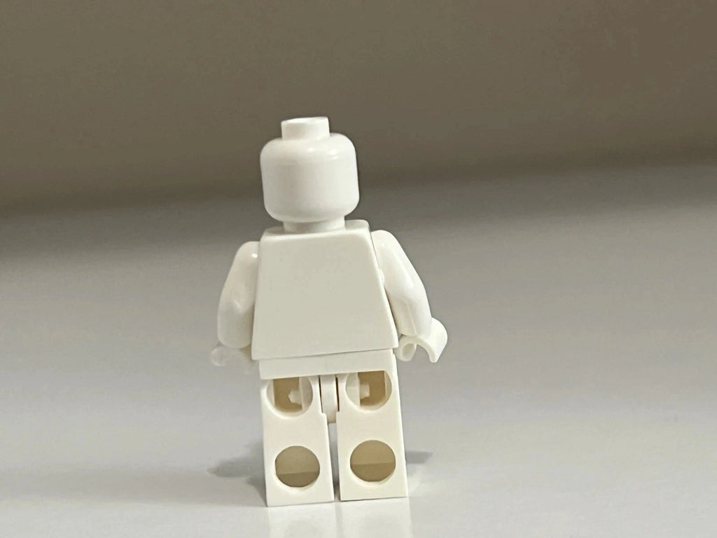 Blank White Minifigure Custom Printed