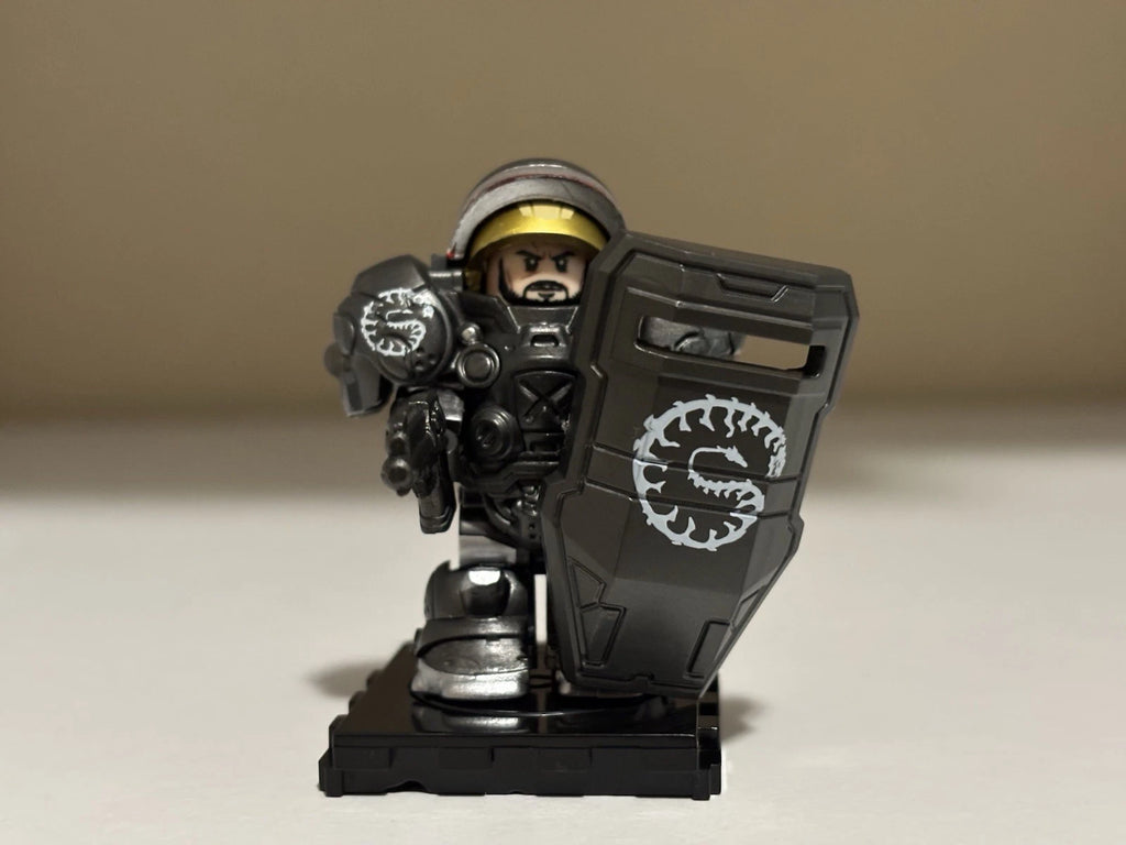 Starcraft Jim Raynor Black Marine Suit Minifigure Custom Printed