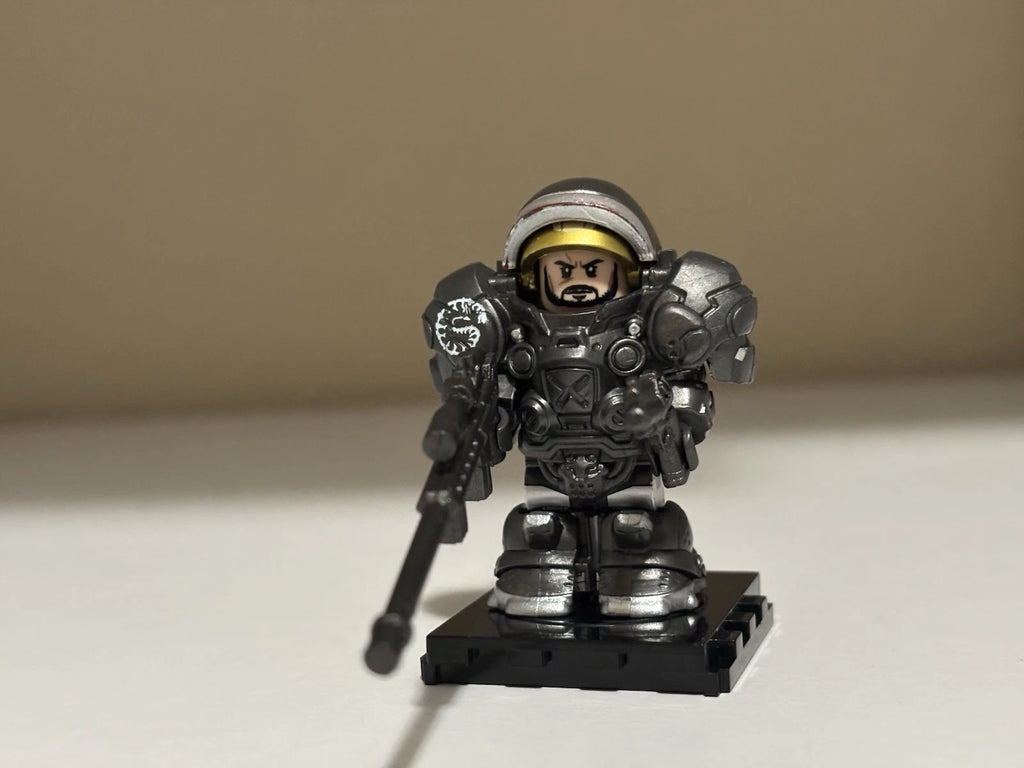 Starcraft Jim Raynor Black Marine Suit Minifigure Custom Printed