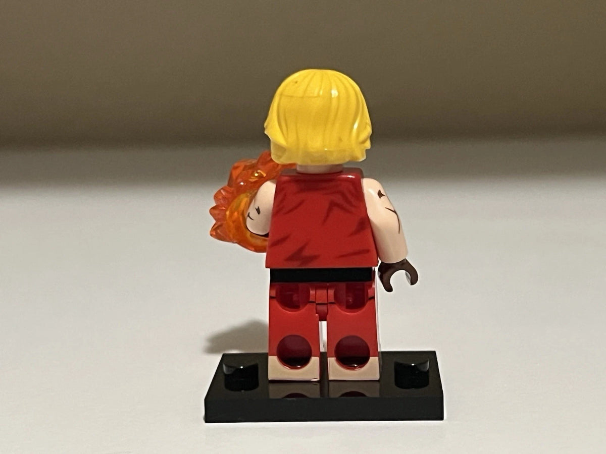 Street Fighter Ken Masters Minifigure Custom Printed