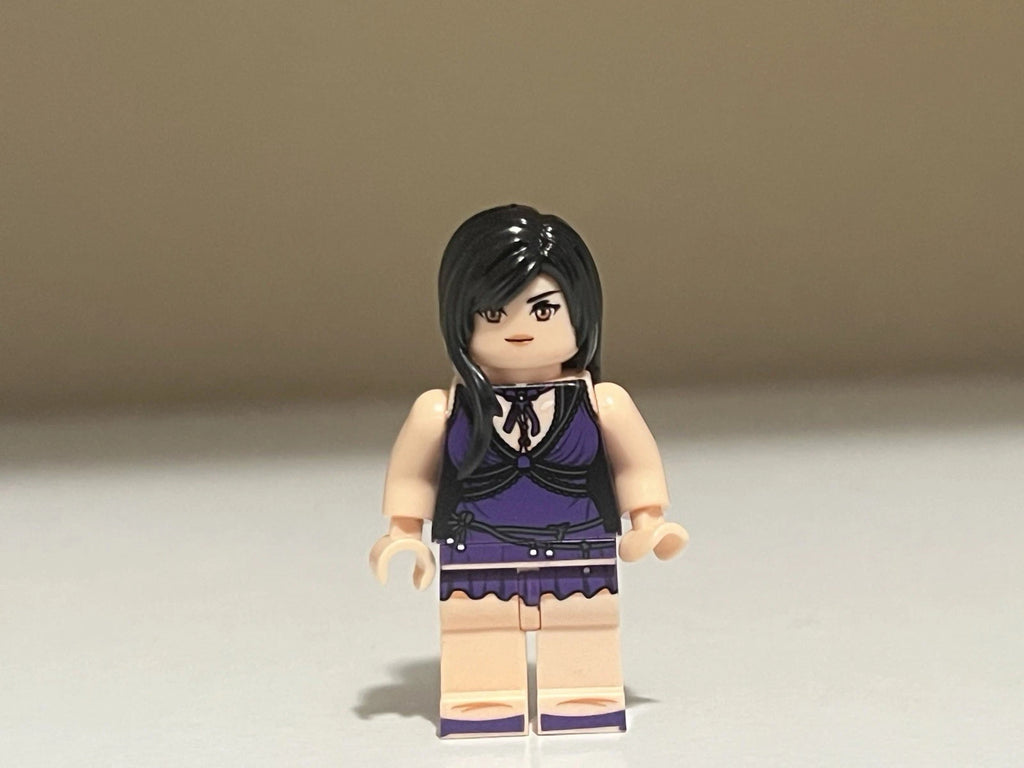 FF7 Tifa Lockhart Purple Dress Minifigure Custom Printed