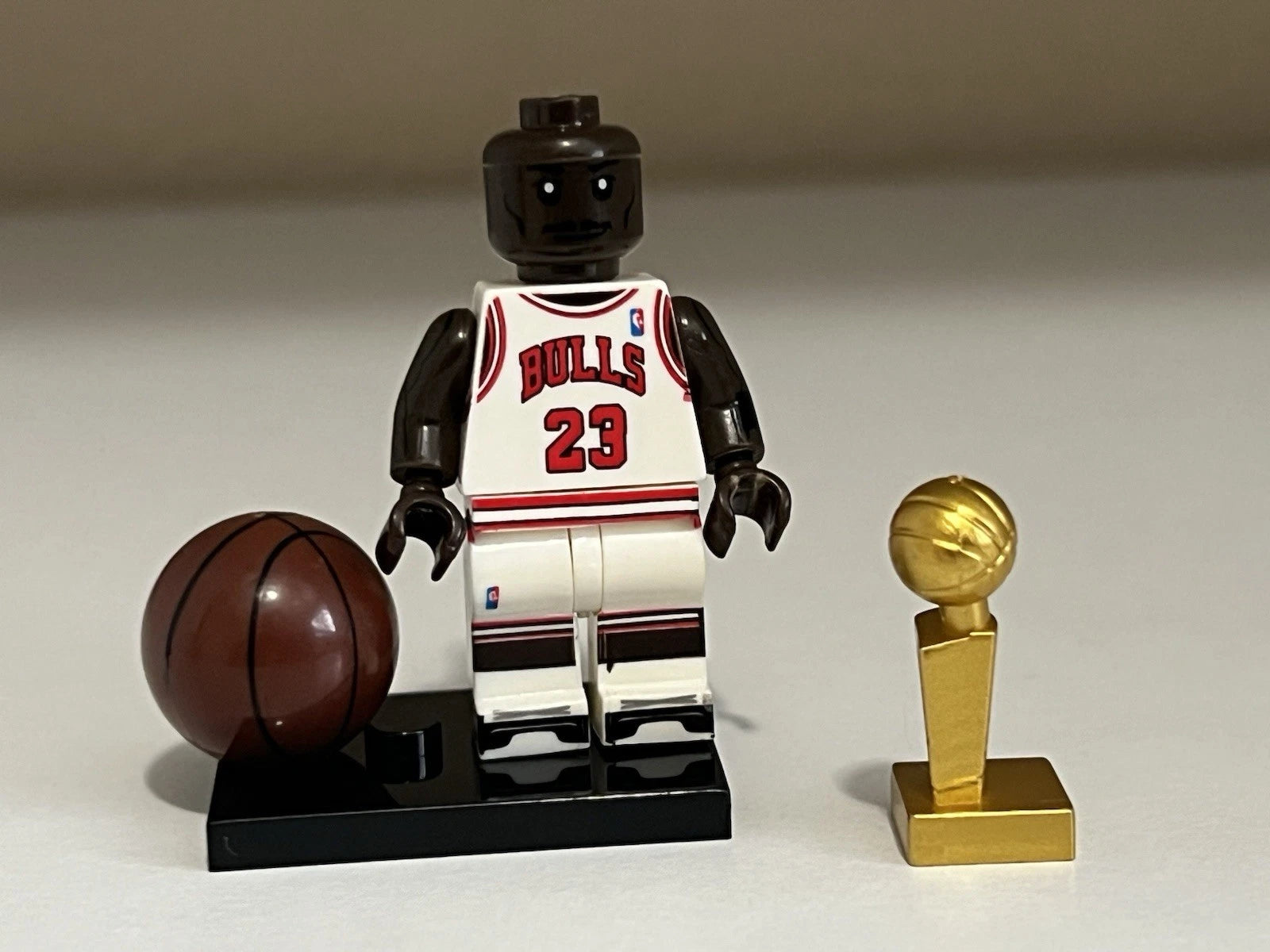 White Jersey Basketball Player Minifigure