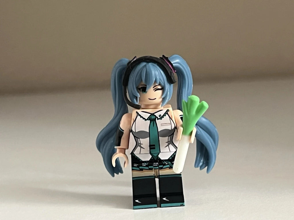 Miku Japanese Pop Star Idol Minifigure Custom Printed