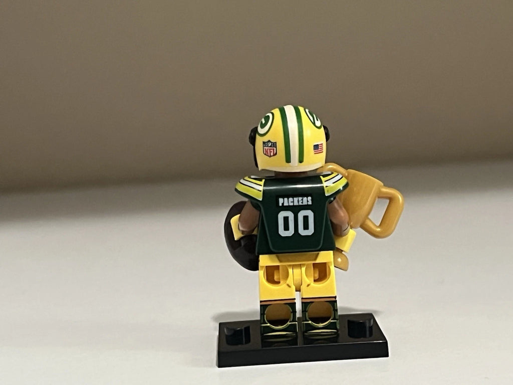Green Bay Packers Football Player Minifigure Custom Printed