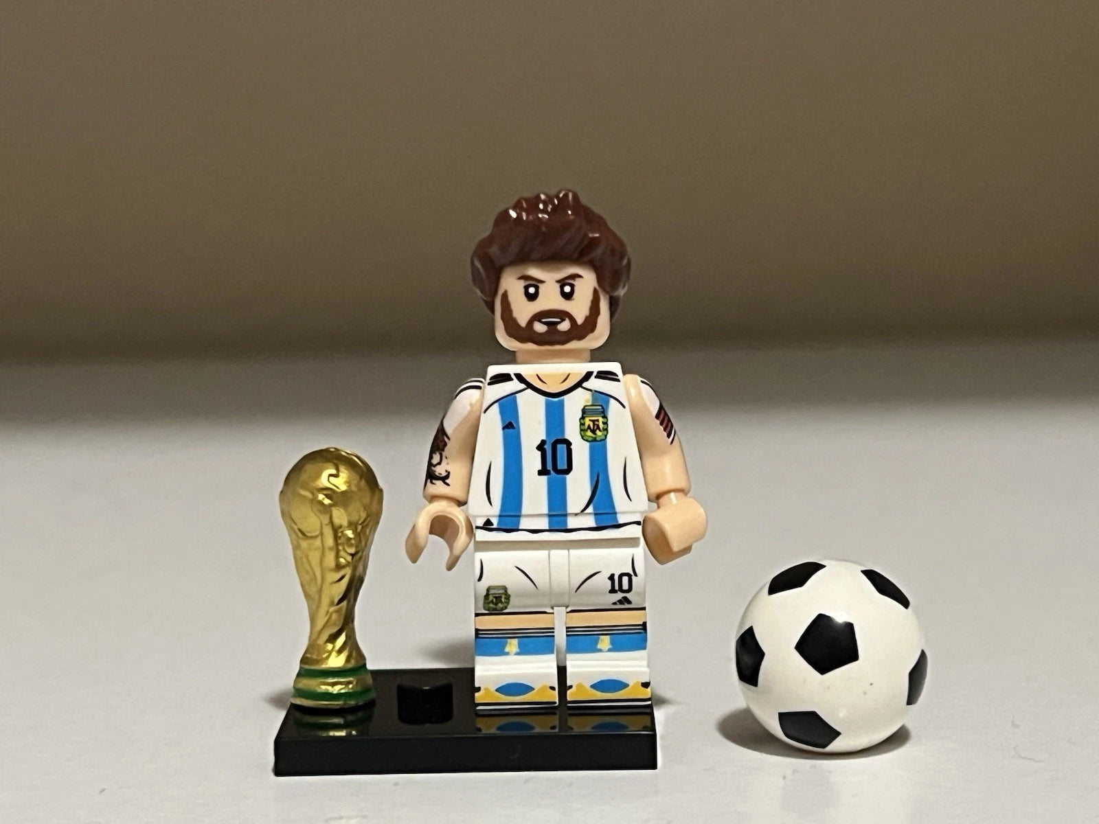 Messi Soccer Football Player Minifigure Custom Printed