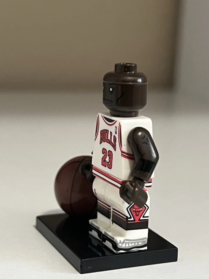 White Jersey Basketball Player Minifigure
