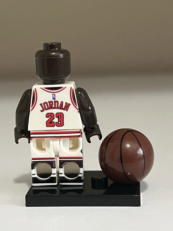 White Jersey Basketball Player Minifigure